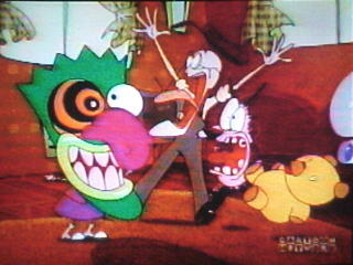OOGA BOOGA BOOGA!...now we know where Eustace got that habit from!